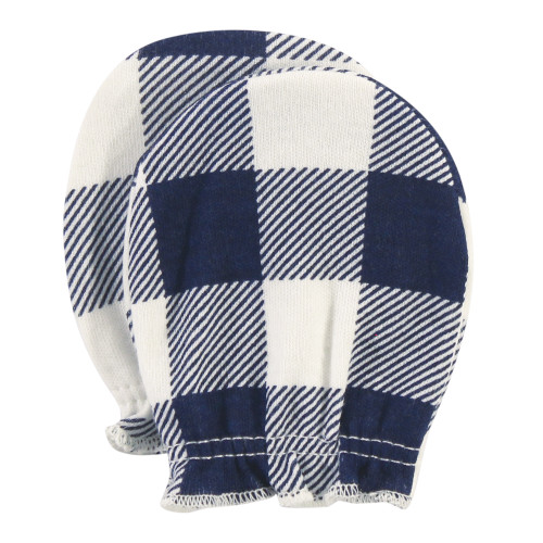 Hudson Baby Cotton Scratch Mittens, Football