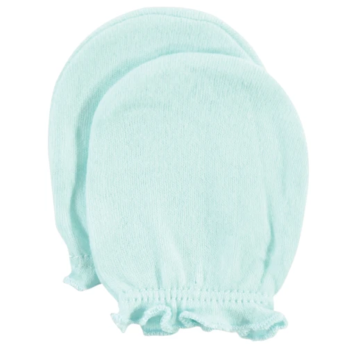 Hudson Baby Cotton Scratch Mittens, Gray Elephant