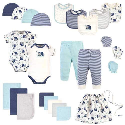 Touched by Nature Organic Cotton Layette Set and Giftset, Woodland