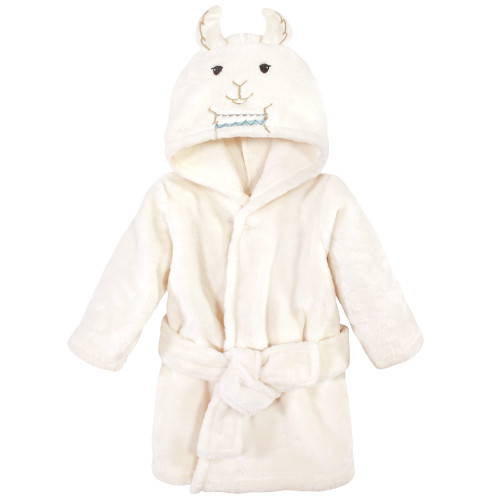 Little Treasure Plush Bathrobe, Neutral Llama