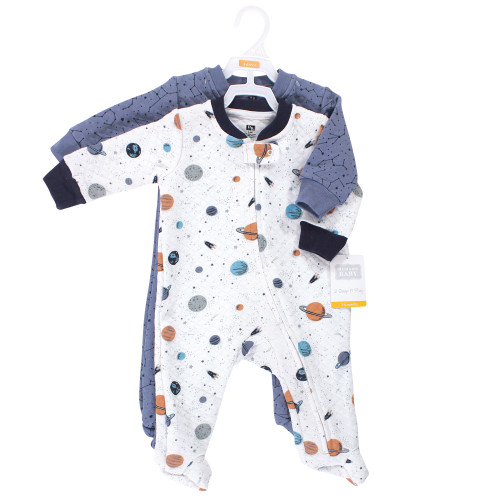 Hudson Baby Premium Quilted Zipper Sleep and Play, Winter Forest