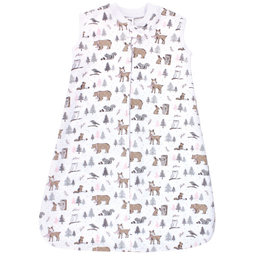 Hudson Baby Premium Quilted Sleeveless Sleeping Bag and Wearable Blanket, Winter Forest 2-Pack