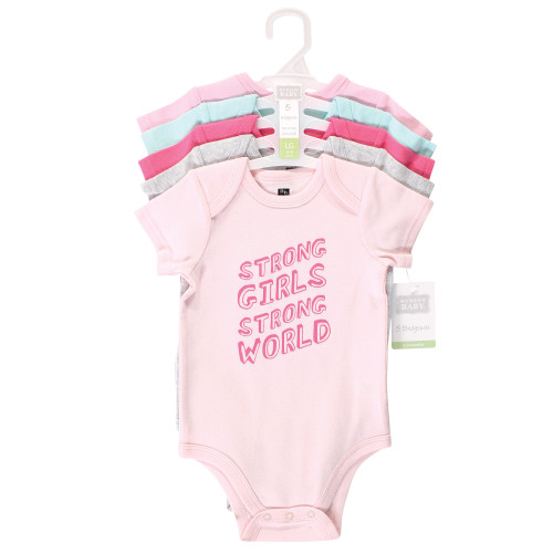 Hudson Baby Cotton Bodysuits, Good Vibes