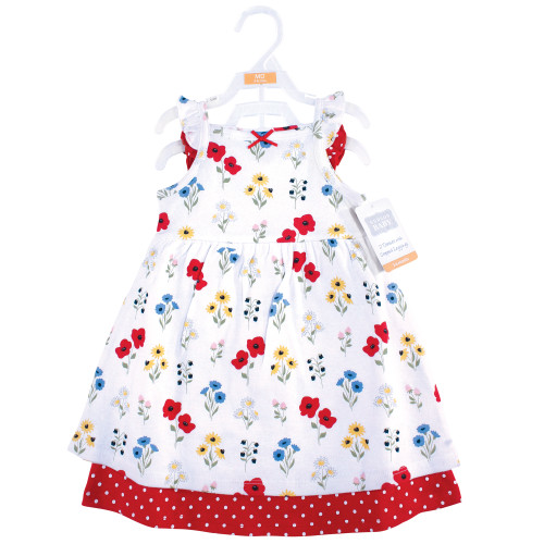 Bear Leader Casual Girls Dresses Summer Sweet Kids Floral Print Cotton  Dress Clothes Costume 2-7 Year Children Clothing Vestidos