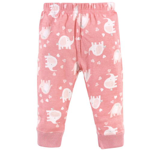 Luvable Friends Cotton Pants, Girl Basic Elephant