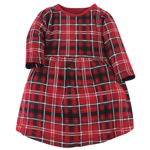 Hudson Baby Cotton Dresses, Evergreen Trees