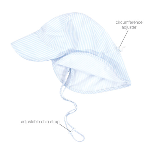 Hudson Baby Sun Protection Hat, Blue Whale