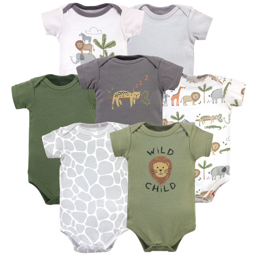 Hudson baby Unisex Baby Long Sleeve Cotton Bodysuits Set di t-Shirt, Unicorno Rosa, 6-9 Mesi Bimba