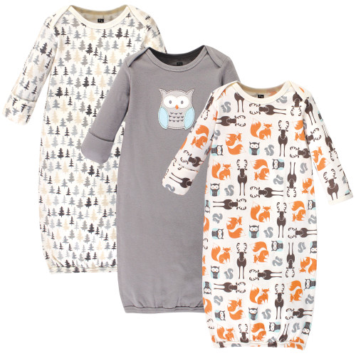 Hudson Baby Cotton Gowns, Unisex Owl