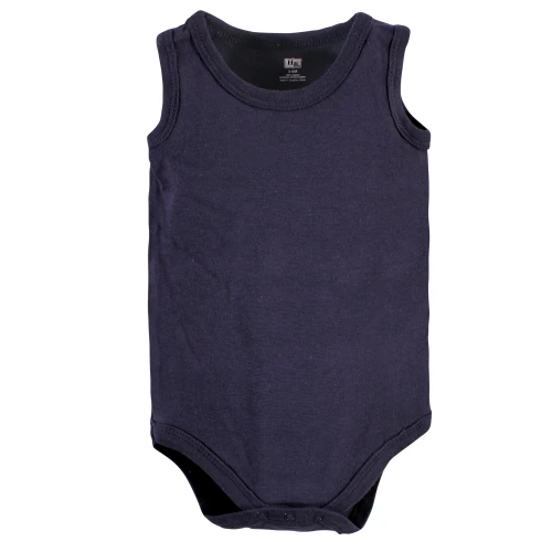 Hudson Baby Cotton Sleeveless Bodysuits, Shark Patrol