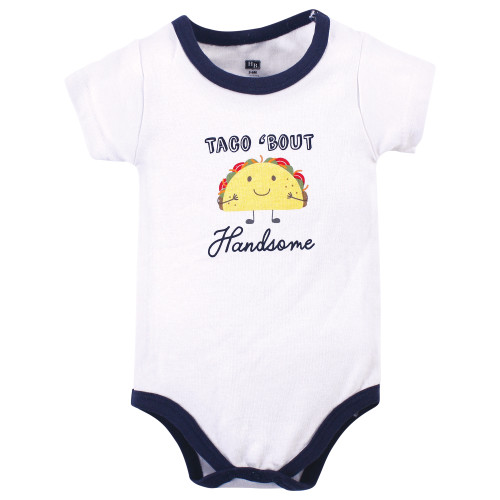 Hudson Baby Cotton Bodysuit, Shorts and Shoe Set, Handsome Taco