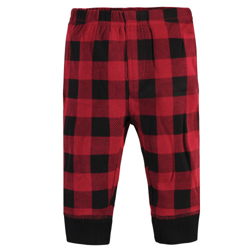 Touched by Nature Organic Cotton Pants, Buffalo Plaid Moose