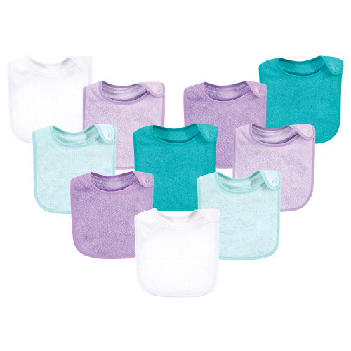 Hudson Baby Rayon from Bamboo Terry Bibs, Purple Mint