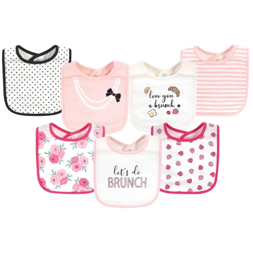 Little Treasure Cotton Bibs, Love Brunch