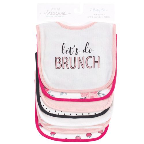 Little Treasure Cotton Bibs, Love Brunch