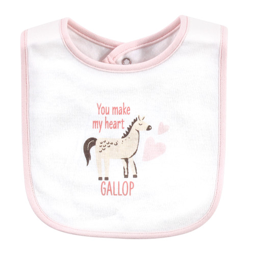 Hudson Baby Cotton Bibs, Hogs And Kisses