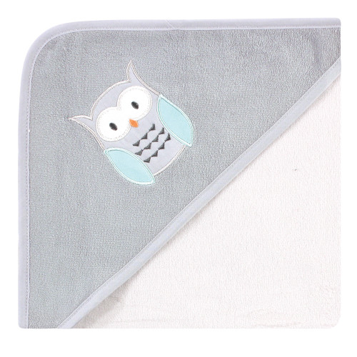 Hudson Baby Cotton Rich Hooded Towels, Owl