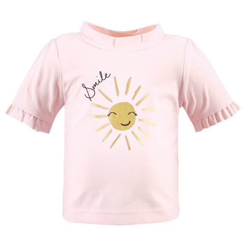 Hudson Baby Swim Rashguard Set, Smile Sunshine
