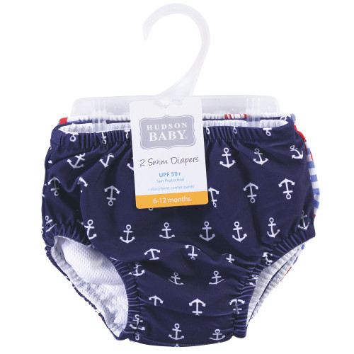 Hudson Baby Swim Diapers, Anchors