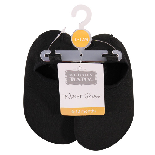 Hudson Baby Water Shoes for Sports, Yoga, Beach and Outdoors, Baby and Toddler Solid Black