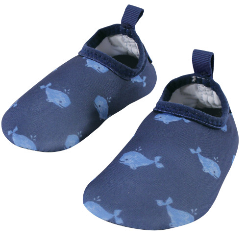 Hudson Baby Water Shoes for Sports, Yoga, Beach and Outdoors, Baby and Toddler Blue Whales