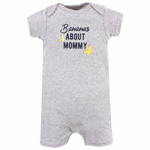 Hudson Baby Cotton Rompers, Go Bananas