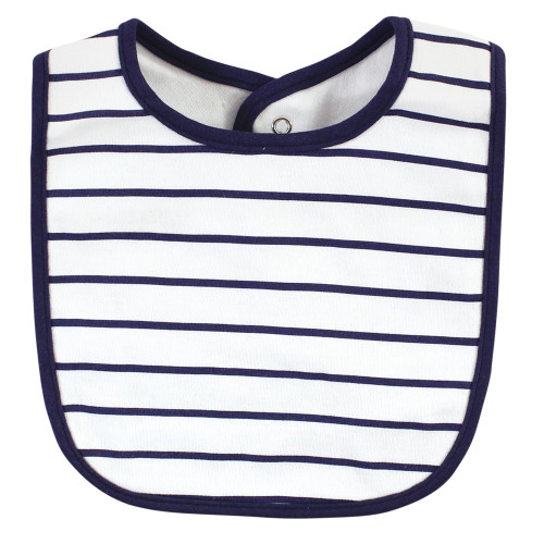 Hudson Baby Cotton Bib and Sock Set, Little Man Hudson Childrenswear