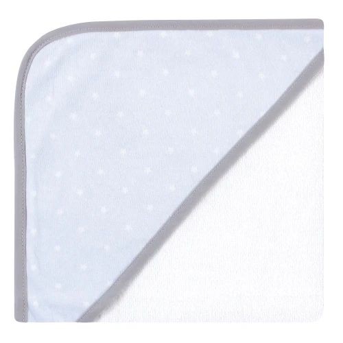 Hudson Baby Cotton Rich Hooded Towels, Blue Elephant