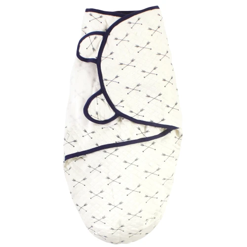 Hudson Baby Quilted Cotton Swaddle Wrap 3pk, Moose Bear