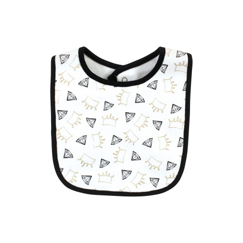 Yoga Sprout Cotton Bibs and Socks, Crown