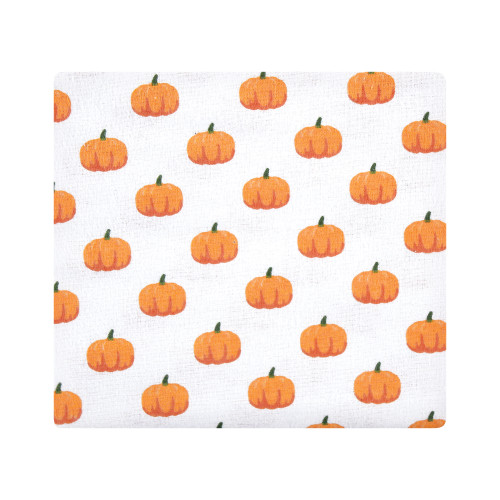 Hudson Baby Cotton Flannel Receiving Blankets, Pumpkin