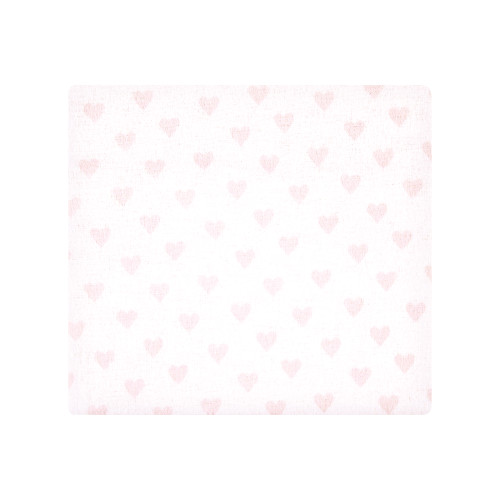 Hudson Baby Cotton Flannel Receiving Blankets Bundle, Pink Gray Elephant