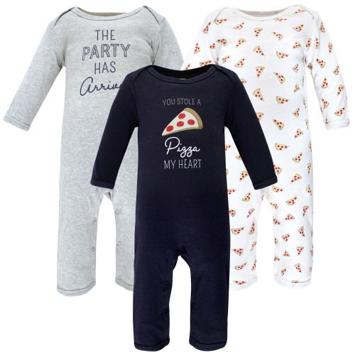 Hudson Baby Cotton Coveralls, Pizza