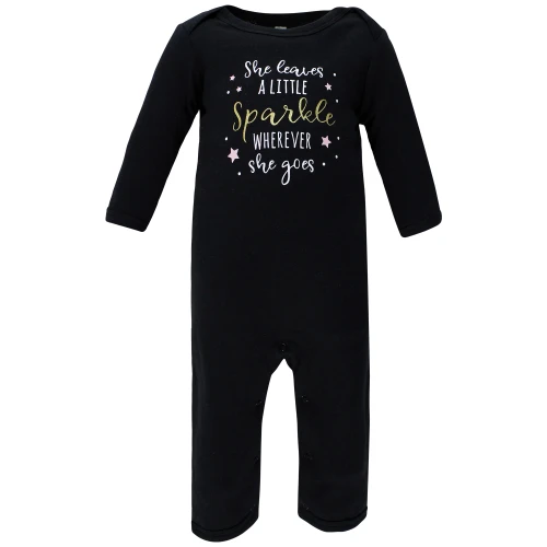 Hudson Baby Cotton Coveralls, Sparkle Unicorn