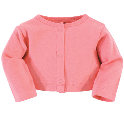 Hudson Baby Cotton Dress and Cardigan Set, Forest