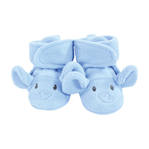 Hudson Baby Trapper Hat, Mitten and Bootie Set, Blue Elephant