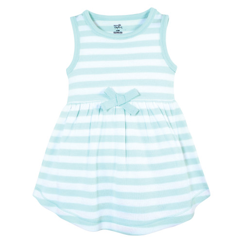 Touched by Nature Organic Cotton Short-Sleeve and Long-Sleeve Dresses, Coral Reef