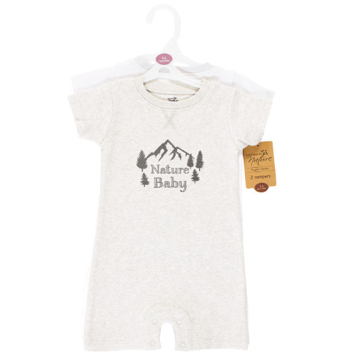 Touched by Nature Organic Cotton Rompers, Garden Floral Hudson