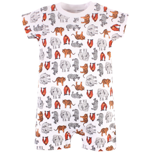 Touched by Nature Organic Cotton Rompers, Endangered Tiger