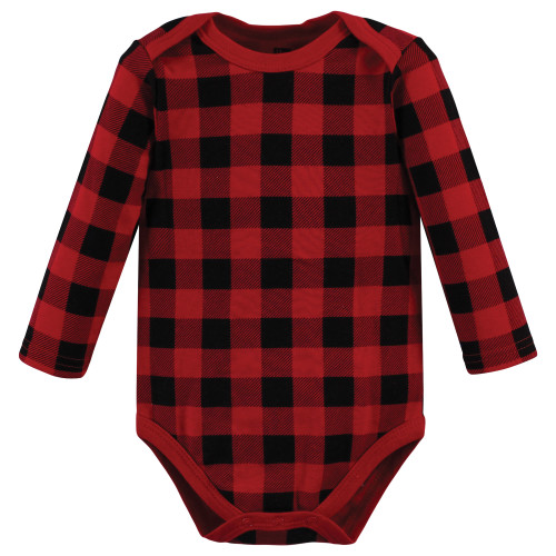 Hudson Baby Cotton Long-Sleeve Bodysuits, Moose Wonderful Time
