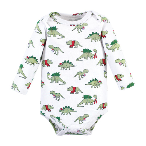 Hudson Baby Cotton Layette Set, Christmasaurus