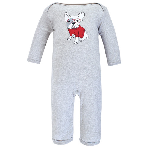 Hudson Baby Cotton Coveralls, Boy Whimsical Dog