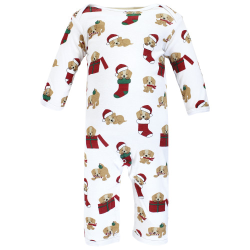 Hudson Baby Cotton Coveralls, Christmas Dog