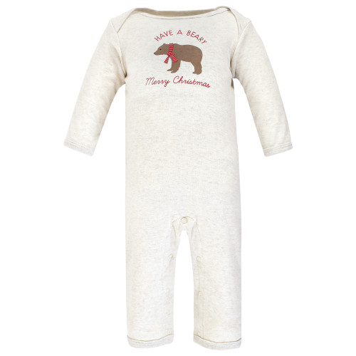 Hudson Baby Cotton Coveralls, Moose Be Christmas