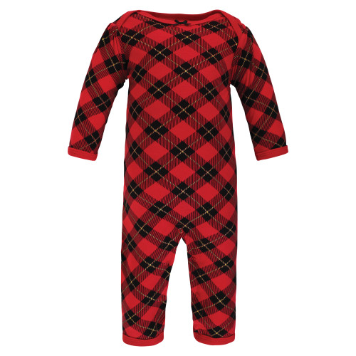 Hudson Baby Cotton Coveralls, Fancy Rudolph