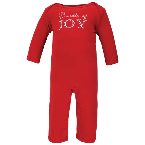 Hudson Baby Cotton Coveralls, Christmas Scene