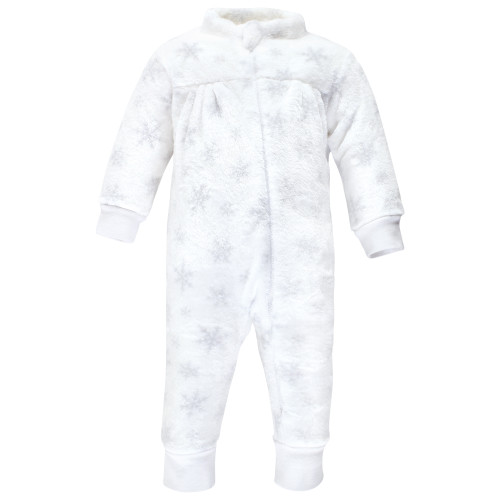 Hudson Baby Plush Jumpsuits, Snowflakes