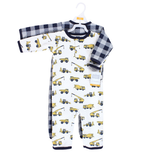 Hudson Baby Premium Quilted Coveralls, Construction
