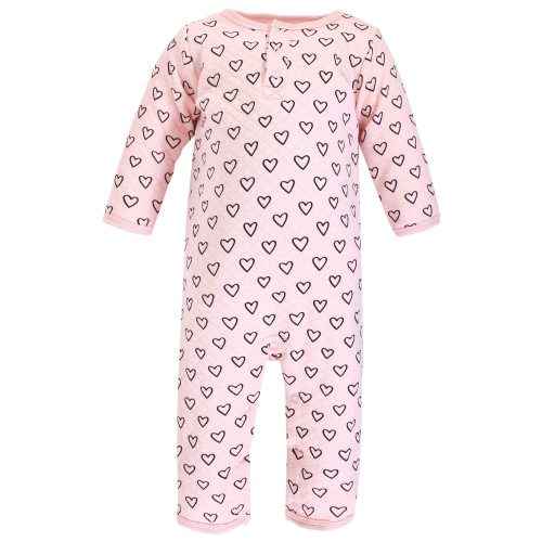 Hudson Baby Premium Quilted Coveralls, Modern Rainbow