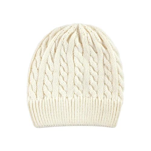 Hudson Baby Knit Caps and Cuffed Beanies, Lilac Cream